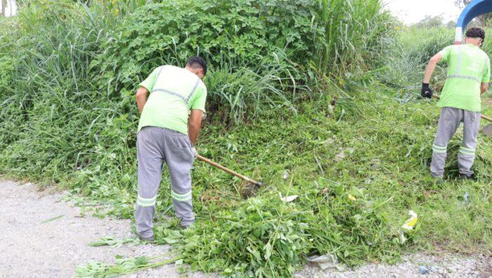 Avenida Guilherme Garijo recebe serviços de zeladoria durante a semana